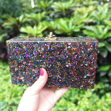 Women's Colorful Acrylic Box Clutches