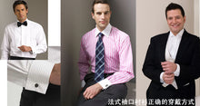 Men's  Fashion Shirt, French cufflinks 100% cotton