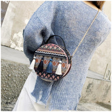 Asian-Inspired Fashion Handbag w/Tassel