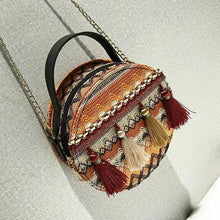 Asian-Inspired Fashion Handbag w/Tassel