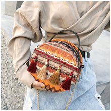 Asian-Inspired Fashion Handbag w/Tassel