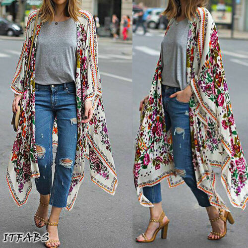 Women's Floral Print Duster