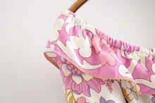 Bohemian Ruffle Floral 2pc Outfit