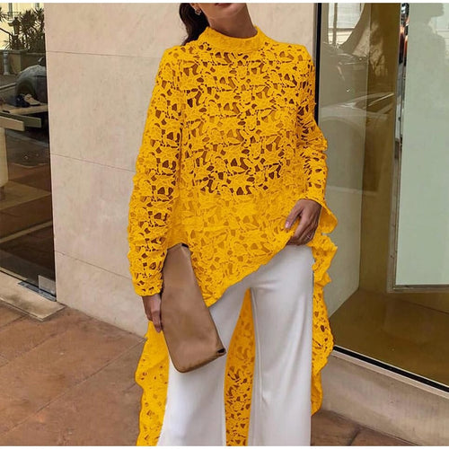 Women's Lace Hollow Shirt