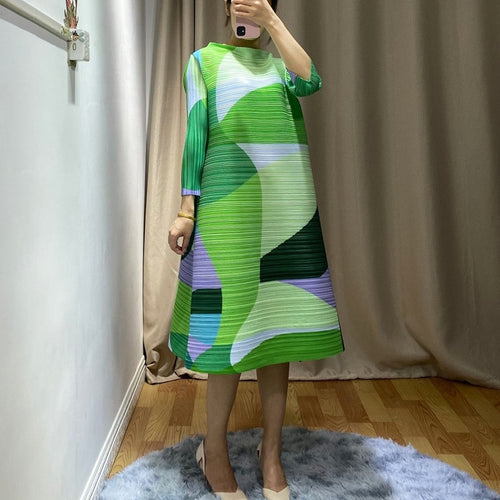 Geometric Print Dress