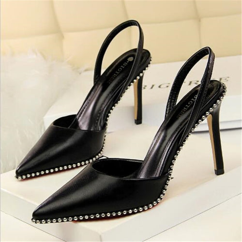 Riveted Sling-Back Pumps