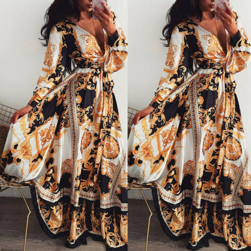 Boho Wrap Maxi Dress