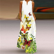Sleeveless Print Maxi Dress
