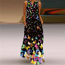 Sleeveless Print Maxi Dress