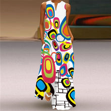 Sleeveless Print Maxi Dress