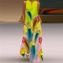 Sleeveless Print Maxi Dress
