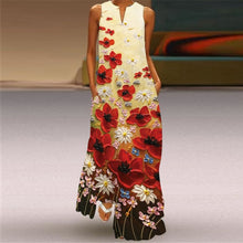 Sleeveless Print Maxi Dress