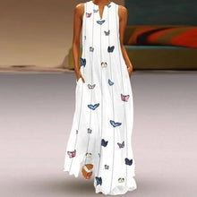 Sleeveless Print Maxi Dress