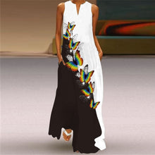 Sleeveless Print Maxi Dress