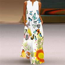 Sleeveless Print Maxi Dress