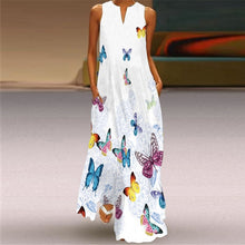 Sleeveless Print Maxi Dress