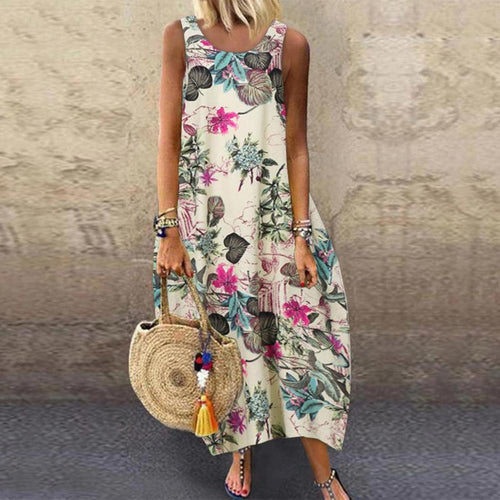 Floral Print Maxi Dress