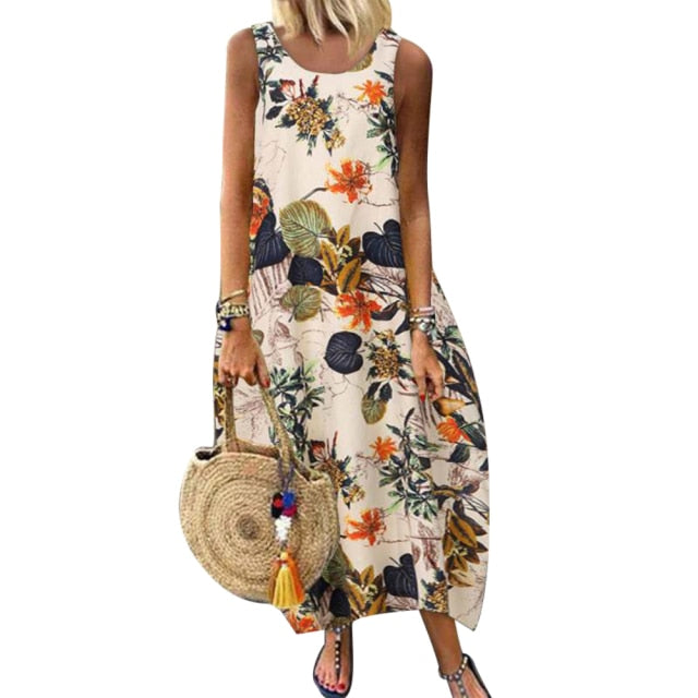 Floral Print Maxi Dress