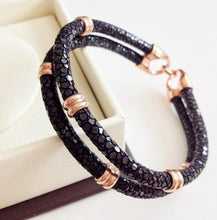 Genuine Stingray Double Strap Bracelet