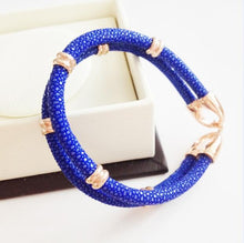 Genuine Stingray Double Strap Bracelet