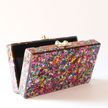 Women's Colorful Acrylic Box Clutches
