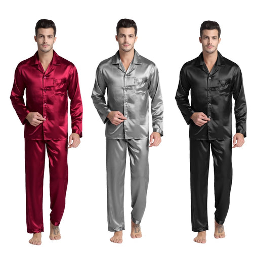 Men's Satin Pajama Set