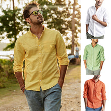 Men's Linen Long-Sleeve Shirt